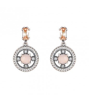 Pendientes Patmos Cuarzo Rosa | SUNFIELD | PE064360