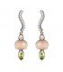 Pendientes Milos Cuarzo Rosa | SUNFIELD | PE064371