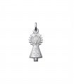 Medalla de la Virgen del Pilar en Plata 18mm | Medallas Religiosas