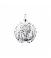 Medalla de la Virgen del Pilar Plata 18mm | Medallas Religiosas