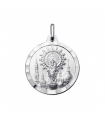 Medalla de la Virgen del Pilar Plata 20mm | Medallas Religiosas