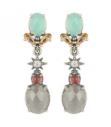 SUNFIELD Pendientes Silvia Cuarzo Gris | PE064540/41