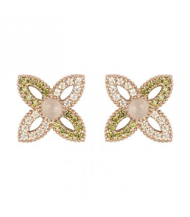 SUNFIELD Pendientes Chloe Cuarzo Rosa Rosé | PE064500/2