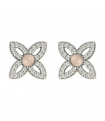 SUNFIELD Pendientes Chloe Cuarzo Rosa | PE064500