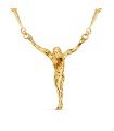 Cristo de Dalí de 41x35mm con Cadena de Clavos 50cm | Medallas Religiosas