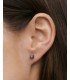 PDPAOLA Piercing Oreja AMATISTA GRAVITY | PG01-349-U