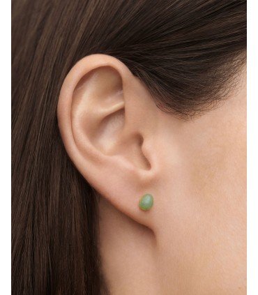 PDPAOLA Piercing Oreja AVENTURINA VERDE GRAVITY | PG01-351-U