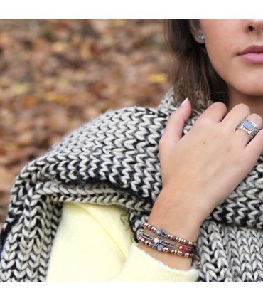 Pulsera Arán Calcedonia | SUNFIELD | PU062744/13