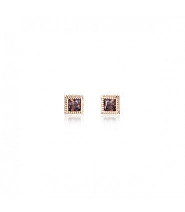 Pendientes Litchi Cuadrado | SUNFIELD | PE062413