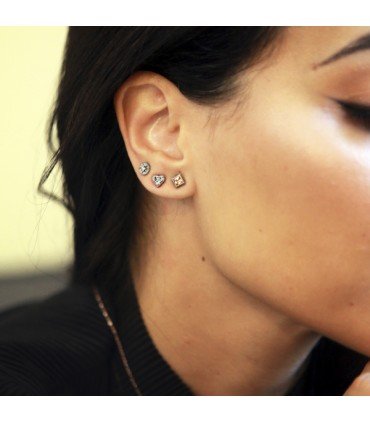 Pendientes Litchi Cuadrado | SUNFIELD | PE062413